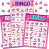 Pink Party Bingo Game 24 Players Girls Party Game Birthday Party Favors