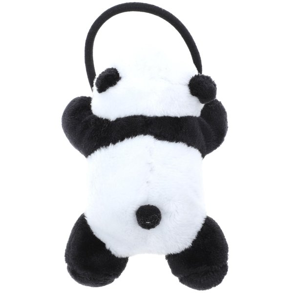 FRCOLOR Scrunchy Panda Hair Rope Headband Tiara Bun Hair Clip Hair Clips Ears Fluffy Hair Scrunchies Panda Hair Tie Panda Doll Hair Tie Panda Doll Hairband Animal Flannel The Bubble