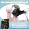 BOJICA MEIDU Black Hair Dye Shampoo 3 in 1 for Gray Hair, Hair Color Shampoo for Women and Men, Instant Shampoo Hair dye-100% Grey Hair Coverage (16.9 Fl oz)