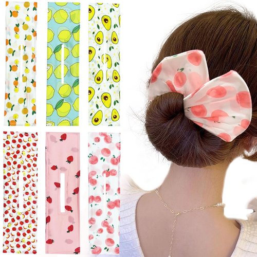 Multicolor Hair Accessories, 6 PCS Deft Hair Bun Maker, French Twist Curlers Ties, Lazy Hair Clips for Women Girls Hairstyle