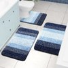 Arotive Microfiber Bathroom Rugs, Shaggy Soft and Absorbent Bath Rug, Non-Slip, Thick Plush Bathroom Mat, Machine Washable Dry Bath Mats for Bathroom, Tub and Shower, 30" x 20", Blue