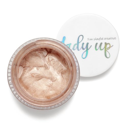 Lady Up Shimmering Body & Face Glitter Gel - Sparkle & Shine for Festivals, Parties, and Everyday Glam(Champagne Glimmering)