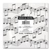 Beistle 16 Piece Disposable Musical Notes Paper Lunch Napkins 1950’s Rock and Roll Party Supplies Birthday Tableware, 6.5" x 6.5", Black/White