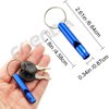 35 Pieces Emergency Whistle with Keychain, Aluminum Emergency Survival Whistle for Camping Hiking Hunting Outdoors Sports, Loud Sound