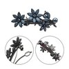 Arvintas 2 Pack Hair Clips, Ink-Blue Vintage Rhinestone Hair Clips Sparkly Crystal Clips Flower Small Hair Barrettes, Fancy Wedding Hair Accessories for Women Girls Bridal