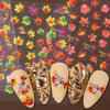 IDDFEVE Embossed Fall Nail Art Stickers, 5D Thanksgiving Day Nail Decals, Self-Adhesive Maple for DIY Autumn Nail Supplies Decoration(5 Sheets)