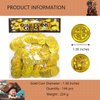 Pirate Gold Coins Plastic Set of 144,St. Patrick's Pirate Play Fake Gold Treasure Coins for Novelty Party Favors & Party Supplies Decor, Plastic Gold Coins Bulk