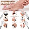 Electric Callus Remover for Feet,Rechargeable Foot File Hard Skin Remover,Waterproof 14 in1 Professional Pedicure Kit for Cracked Heels &Dead Skin,with 3 Roller Heads 2 Speed, Battery Display