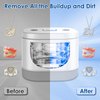 ABSKRYO Ultrasonic Retainer Cleaner with UV Light 45000Hz Ultrasonic Cleaner for Dentures Aligners Mouth Guards and Toothbrushes Ultrasonic Jewelry Cleaner Machine with Two Mode Settings and Timer