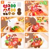 BeYumi 24 Sets Thanksgiving Foam Football Turkey Craft Kit DIY Give Thanks Rugby Turkey Handing Ornaments Decorations Fall Autumn Make A Turkey Craft for Kids Home School Classroom Party Activities