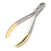 OdontoMed2011® Hard Wire Cutter Plier Tc Tip Dental Standard Distal Orthodontics Stainless Steel Instruments (Silver + Gold)