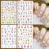 10 Sheets Cartoon Nail Stickers Cute Cat Nail Art Stickers 3D Self-Adhesive Nail Design Cute Cat Bear Nail Decals for Women Girls Kids DIY Manicure Tips Cute Cartoon Cat Bear Nail Charms Decoration