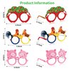 MDNHIO 36PCS Farm Barnyard Animal Party Favor 24PCS Tattoos 12PCS Paper Eyeglasses Themed Paper Photo Booth Props Birthday Party Decorations Dress Up Cute Style Funny Sunglasses Supplies Photography