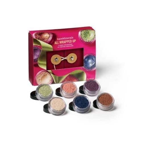 loose mineral ALL WRAPPED UP 6-Piece Eyecolors Eye Shadow Kit Garland Mistletoe Tinsel Bauble Gift Present