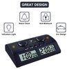 LEAP Chess Clock Professional Chess Timer with Indicator Light and Alarm Clock Features Great for Chess, I-GO, Chinese Chess and Other Board Games（PQ9902C）