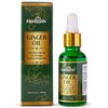 Herbishh Ginger Hair Oil - Fast Thickening and Regrowth Serum for Dense Hair - Best Compact 30ml Care Product for Women & Men