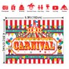 Circus Carnival Banner Backdrop,20 Carnival Balloons 11 Carnival Photo Booth Props For Circus Carnival Party Supplies Decorations