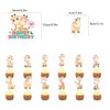 Giraffe Birthday Decorations Cute Animal Giraffe Party Decorations Include Giraffe Happy Birthday Banner, Hanging Swirls, Cake Topper, Cupcake Topper, Balloons