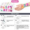 86PCS Baking Temporary Tattoos Themed Birthday Party Decorations Favors Supplies Decor Cooking Bakery Baker Donut Tattoos Stickers Cute Gifts for Kids Girls Prizes Rewards