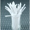Crystalware Bulk Pack of 380 Flexible Plastic Drinking Straws - White, Individually Wrapped, Food-Safe BPA Free, 7.75 Inches Long (1 Box)