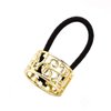 4PCS Fashion Zinc Alloy Ponytail Cuff Elastic Hair Tie Ponytail Holder Punk Gothic Hair Cuff Hair Rope Hair Clips Hair Band for Women