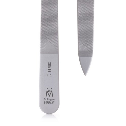 GERMANIKURE Triple Cut Metal Nail File, Double Sided FINOX Stainless Steel, Ethically Made in Solingen Germany