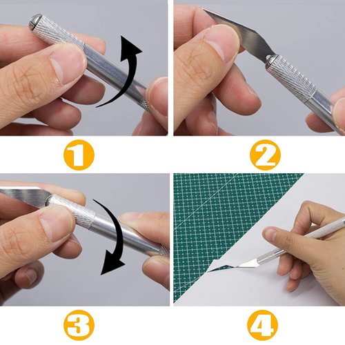 Exacto Knife Precision Carving Craft Hobby Knife Kit with 40 PCS Exacto Blades for DIY Art Work Cutting, Hobby, Scrapbooking, Stencil