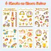 Partywind Metallic Glitter Party Decorations for Girls, Cute Temporary Tattoos Stickers for Kids Party Supplies Favors, Birthday Games Toys (6 Sheets)