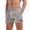 AIMPACT Athletic Shorts for Men 5 Inch Inseam Running Shorts Cotton with Pockets (Gray S)