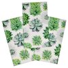 Gift Boutique 100 Cactus Paper Guest Towels for Bathroom Disposable Hand Towel Succulent Napkin for Decoupage Buffet Holiday Spring Mint Green Plants Decorations for Baby Shower Party Dinner