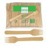 Perfect Stix Disposable Wooden Forks. 100% All- Natural Wooden Compostable Forks 6" Length (Pack of 100)