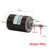 DC Motor DC High Speed Motor 30W High Speed CW/CCW Permanent Magnet DC Motor Brushed DC Motor Mini Electric Motor for DIY Generator(12V 3500rpm)