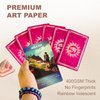 Lingpa 53 Vietnamese Wisdom Cards for Beginners Readers Deck Set with Guide Book, Premium Art Paper, OM Sanskrit Fortune Telling, Answers of Work, Love, Family