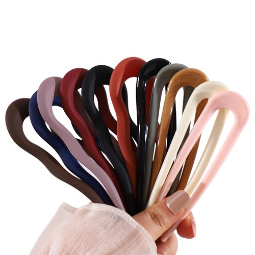 LifeDawn 11 Pack French Hair Clips for Women Girls,U Hair Clips Plastic Hair Clips for Thick Fine...