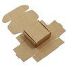 PABCK 1.45x1.45x0.78 inch Mini Brown Aircraft Cardboard Jewellery Boxes Square Gift Wrapping Kraft Paper Soap Box Pack Craftwork Gift Fastener Ear Rings Small Jewellery Favor Treat Box (20)