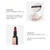 VENZEN Makeup Beauty Cream 3pcs Gift Box Carpet Flowers Colors Ivory White Foundation Powder Moisturizing Concealer Lipstick