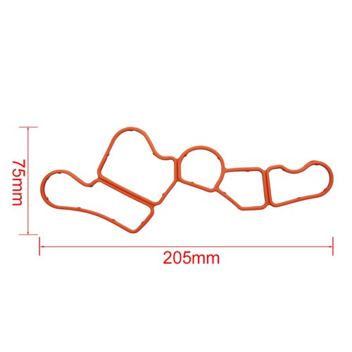 X AUTOHAUX Engine Oil Filter Housing Gasket Set for Mercedes-Benz 2721840080 2721840280