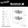 Boldink Semi-permanent tattoos, realistic fake tattoos, last 7-15 days, waterproof non-reflective temporary tattoo stickers, cruelty-free, uniquely designed exquisite packaging（Cross 5）