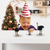 Gemini&Genius Ostrich Animal Action Figure Toys, Ostrich Animal Figurines Jungle Animal Playset Gift, Educational, Cake Toppers, Party Supplies, Animal Toy Set for Kids Ages 3+