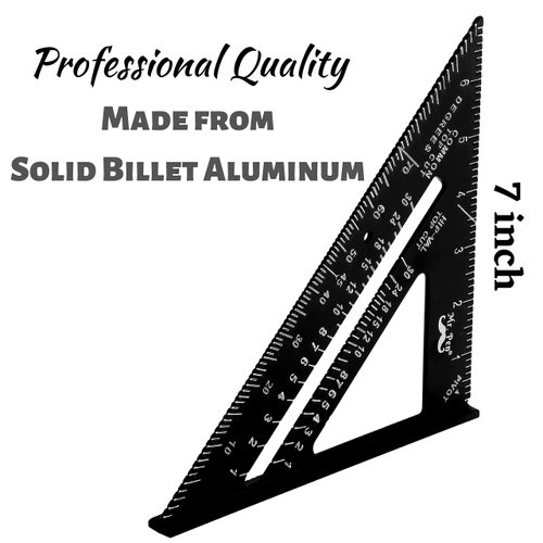 Mr. Pen- Rafter Square, Metal Square, 7 Inch, Carpenters Square, Square Tool, Metal Square Ruler, Carpentry Squares, Woodworking Square, Square Angle Tool, Aluminum Rafter Square, Carpenter Square