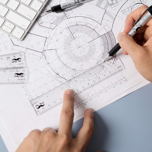 Mr. Pen- Ruler, 3 Pack, Rulers, Ruler 6 inch, Clear Ruler, Ruler for Drawing, Ruler Set, 6 Inch Ruler, Clear Ruler 6 inch, Rulers 6 inch, Drawing Ruler, Plastic Rulers, Ruler inches and Centimeters