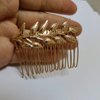 Samlbale 2 pcs Wedding Hair Comb Gold Leaf Hair Combs for Women Accessories,Bride Wedding Hair Accessories for Women and Girls