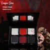 Afflano Red Black Eyeshadow Goth Makeup Palette, Vampire Blood Red Halloween Makeup Palette, Burgundy Dark Smokey Eye Shadow Palette Pigmented, Smoky Eyes Black Red Eyeshadow Costume Clown SFX Makeup