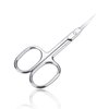 Cuticle Scissors Extra Fine Curved, Nail Scissors Extremely Slim Eyebrow Scissors Small Manicure Scissors with Precise Pointed Tip Grooming/Beauty Scissors for Beard Eyelash Mustache Nose Hair