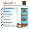 OKAY | Argan Leave In Conditioner | For All Hair Types & Textures | Restore, Hydrate & Smooth Hair | With Coconut, Almond, & Aloe Vera | Free Of Parabens, Silicones, Sulfates | 8 Oz