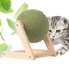 Cat Mint Ball Toy, Catnip Floor Ball Toy, Interactive Catnip Toy, Rotatable Catnip Roller Ball Floor Mount, Catnip Floor Toys with Enjoyable and Safe, Floor Catnip Roller for Cat Playing (Small)