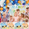 Cartoon Blue Dog Party Candy Bags 16pcs Dog Family Goodie Gift Boxes for Kids Boys Girls Blue Dog Theme Birthday Party Supplies Baby Shower Decorations