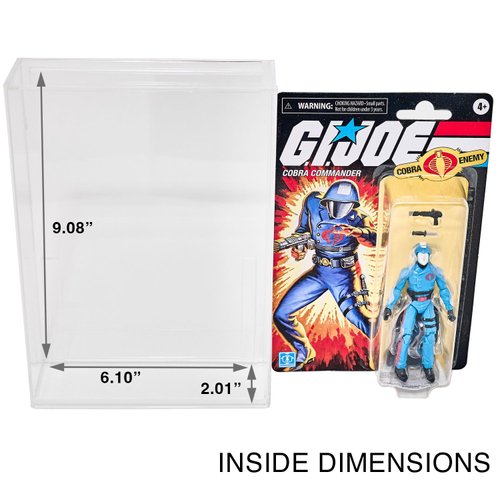 Platinum Protectors Acrylic Display Case for 3.75" Vintage & New Star Wars or GI Joe Carded Figures