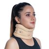 Wonder Care Soft Neck Brace Cervical Collar, Adjustable Collar Neck Support Brace for Sleeping, Neck Brace for Neck Pain and Support for Women & Men (Beige, Small, 3.5" Depth)