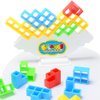 LiangCuber 32PCS Tetra Tower Game,Balance Game Team Building Blocks,Blocks Game for Kids & Adults Team Building Blocks Toy (32PCS Edition)